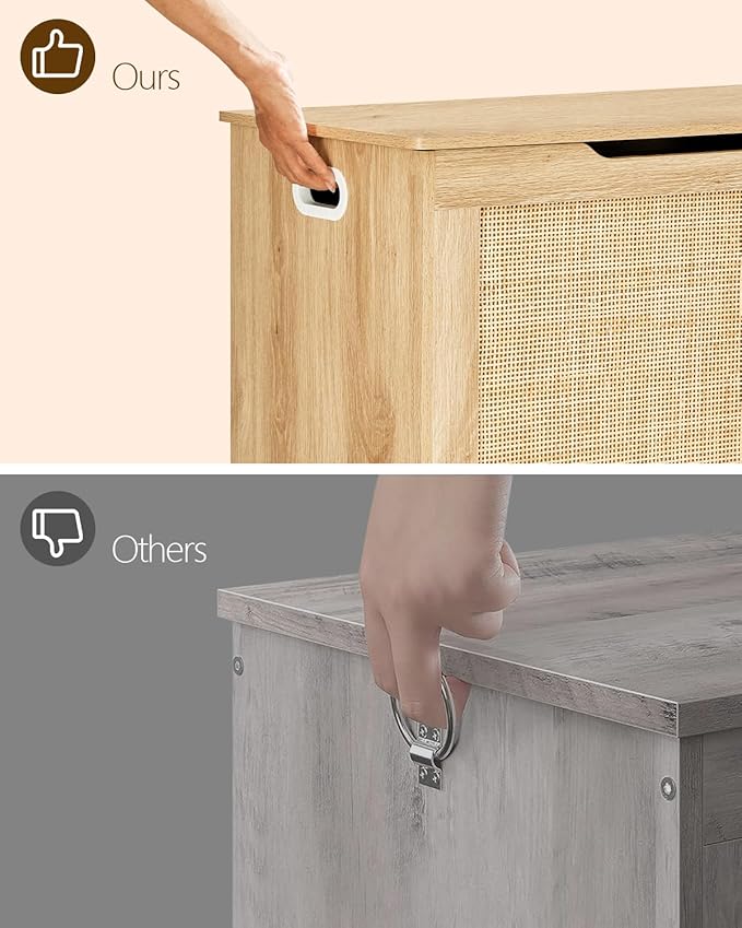 usikey 29.5” Storage Chest, Storage Bench - Image 6