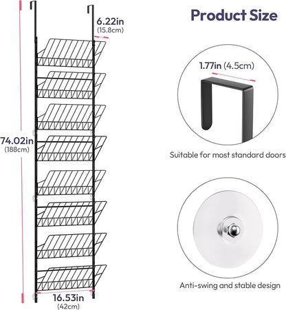 SWTYMIKI Over the Door Shoe Organizer - Image 2