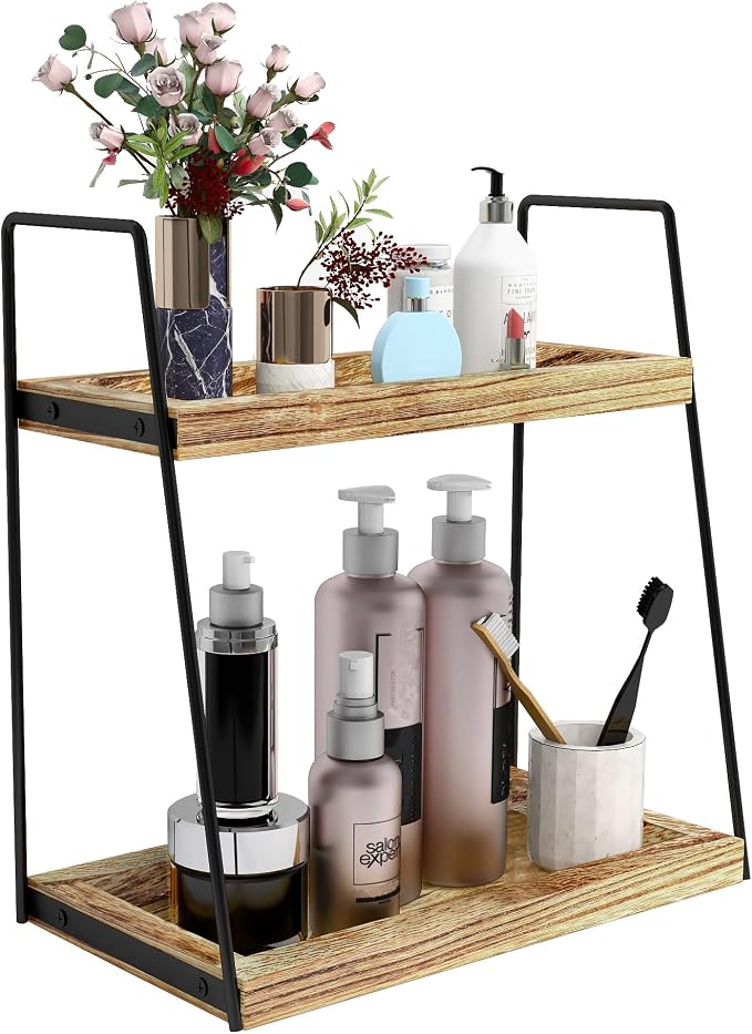 Dorhors 2 Tier Bathroom Counter Organizer Storage, Vanity Organizer by Dorhors