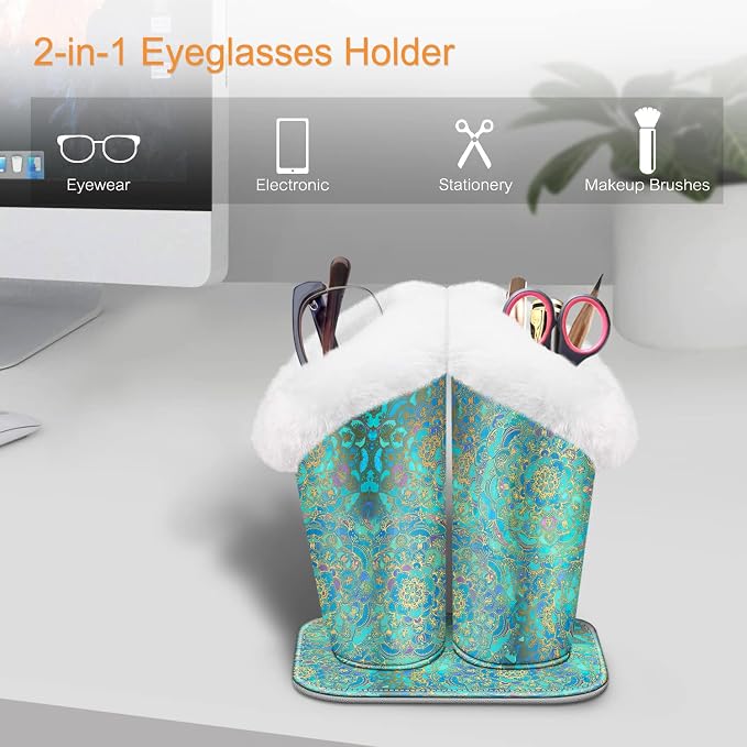 Fintie Plush Lined Double Eyeglasses Holder - Image 3