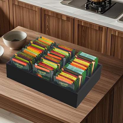 Tasybox Acrylic Tea Bag Organizer, Drawer Organizer | Tea Bag Holder - Image 7