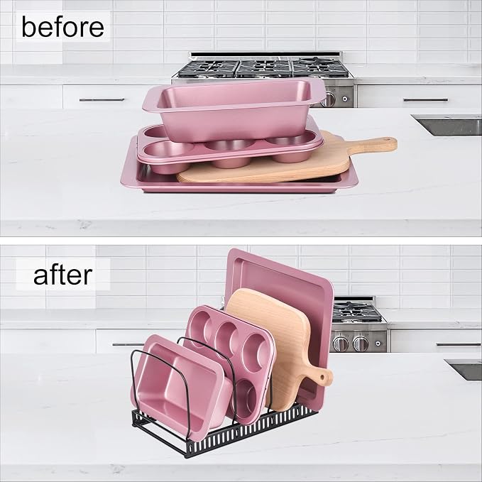 Toplife 10+ Bakeware Organizer Rack - Image 3