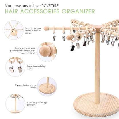 POVETIRE Headband Holder Bow Organizer - Image 4