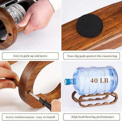 Navtcow Wine Rack and Water Bottle Organizer 2 in 1 - Image 4
