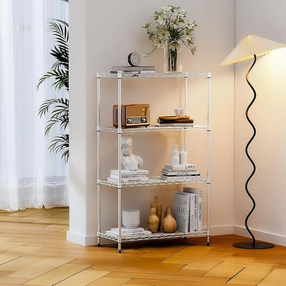 IZEUK 4-Tier Heavy Duty Steel Storage Shelves, Metal Shelf Wire Shelving Rack - Image 6