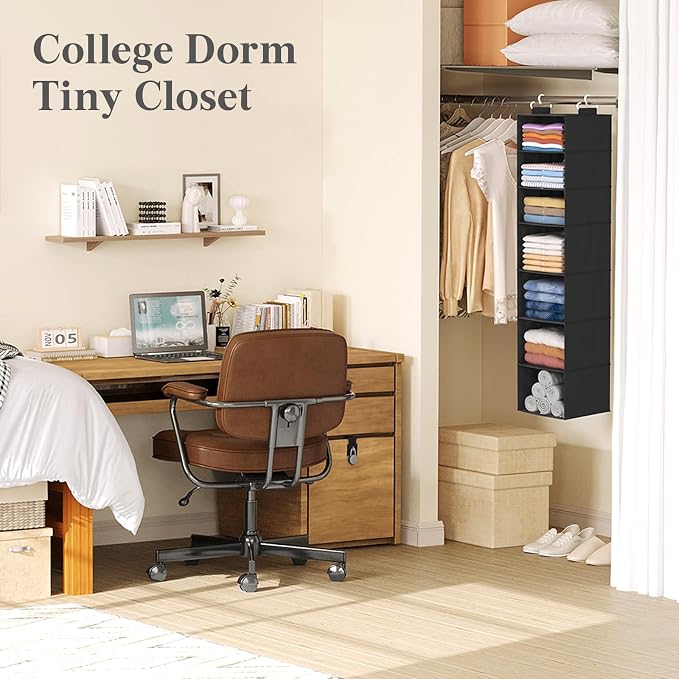 Lifewit 7 Tier Hanging Closet Organizer and Storage - Image 9