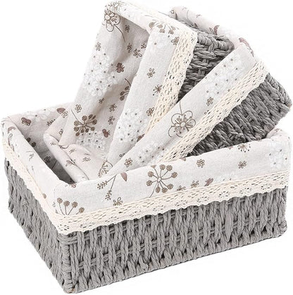 YRMT Macrame Storage Baskets Set of 3 Boho Decor Baskets by YRMTKIHE