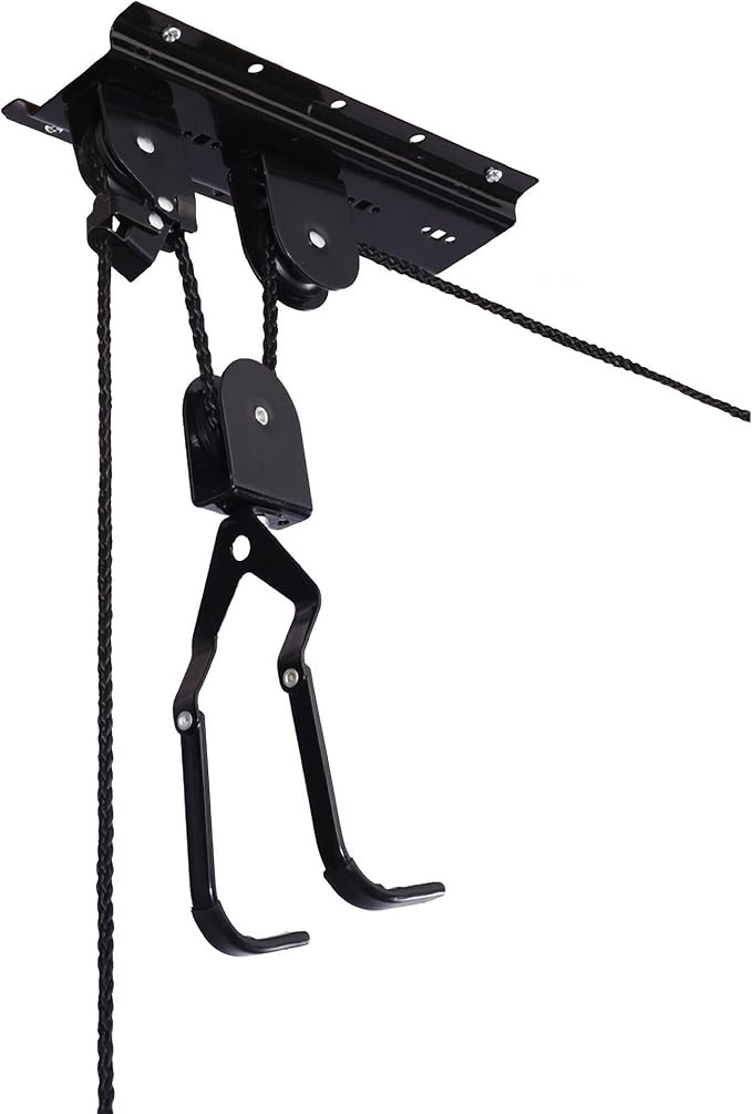 Bike Hanger - Overhead Hoist Pulley System - Secure Garage Ceiling Storage by - Image 4