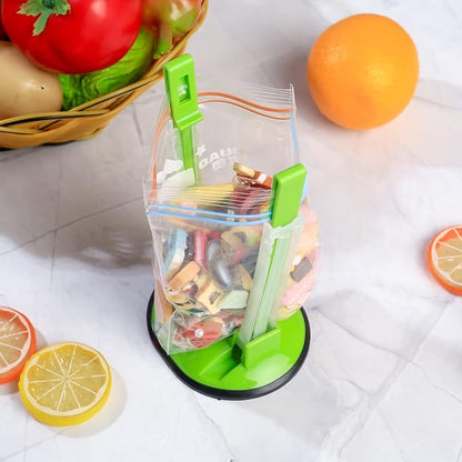 4 Pcs Baggy Rack, Freezer Bag Holder Stand, Adjustable Food Storage Holders - Image 6