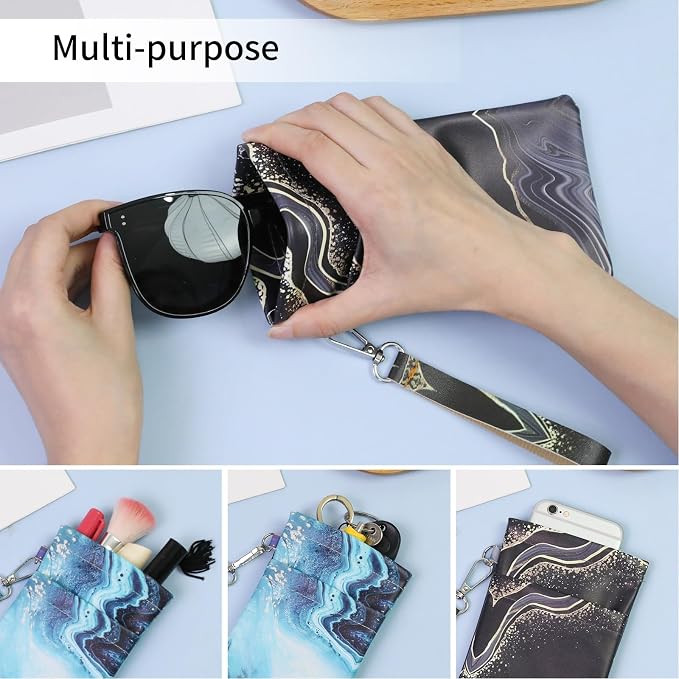 Double Eyeglass Case Soft Dual Glasses Case - Image 5
