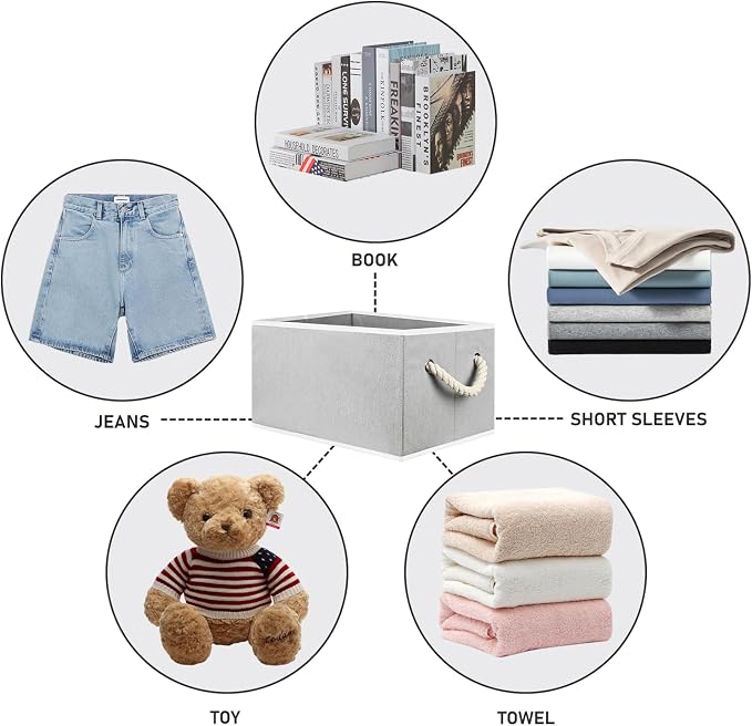 Closet Storage Bins, Linen Closet Organizers and Storage Basket - Image 6