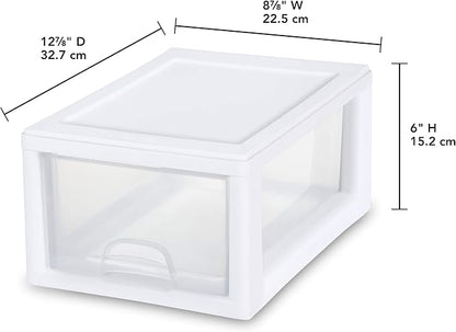 Sterilite 6 Qt Stacking Drawer, 6 Pack - Image 3