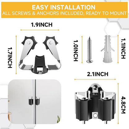 Broom Holder Wall Mount – 12 Pack Broom Rack - Image 6