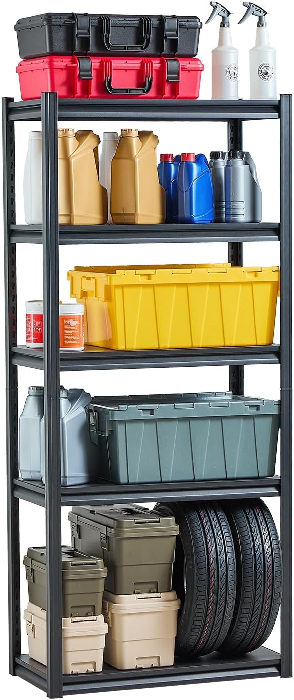 VEVOR Storage Shelves, 2000 lbs, 5 Tier Garage Storage Shelving by VEVOR