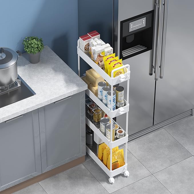 SOLEJAZZ Slim Rolling Storage Cart - Image 3