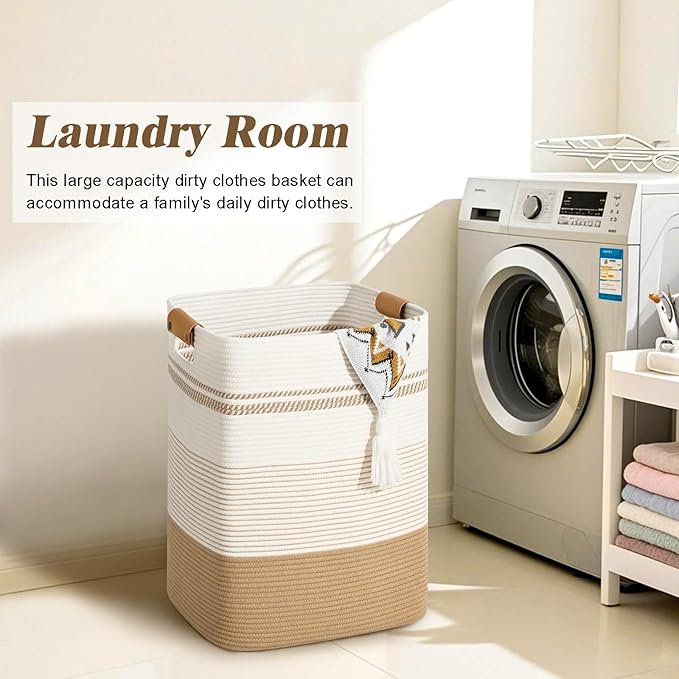 Laundry Hamper, 95L Tall Laundry Basket - Image 4