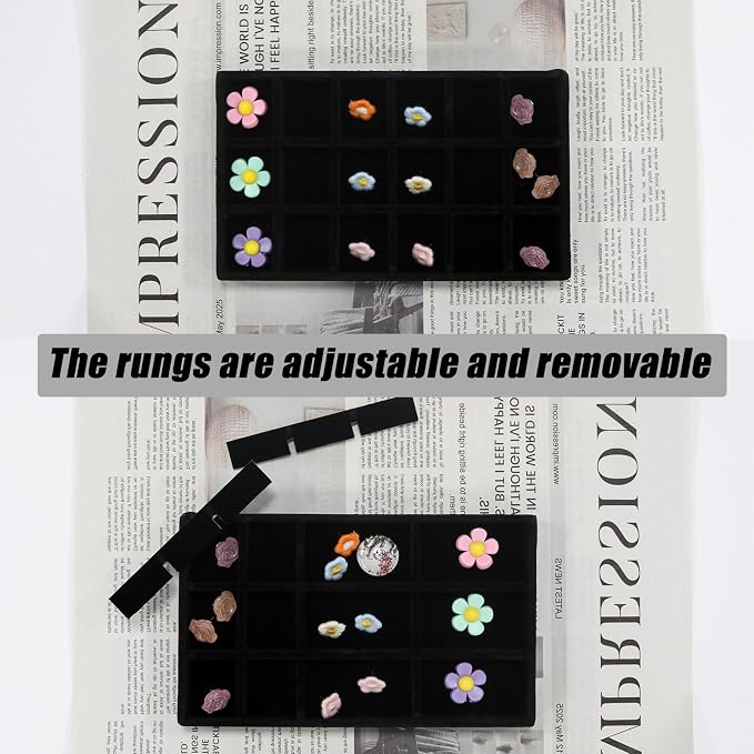 Velvet Jewelry Organizer Tray - Image 4