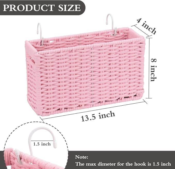 Cotton Rope Woven Bedside Caddy - Image 2