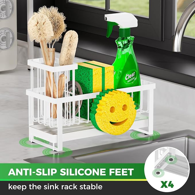 Sponge Holder for Kitchen Sink, Sink Caddy - Image 3