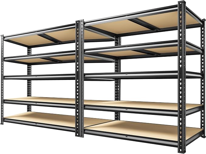72.2" H Garage Shelves 2230LBS Storage Shelves, 5 Tier Adjustable Metal Shelving by Unknown