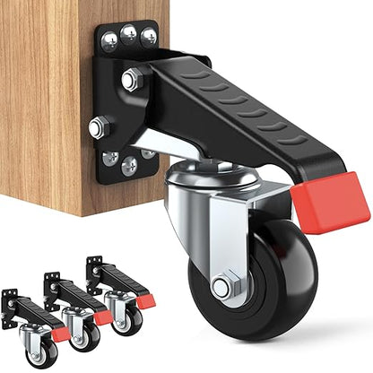 SPACEKEEPER Workbench Casters kit 720 Lbs Retractable Casters Heavy Duty Bench by SPACEKEEPER