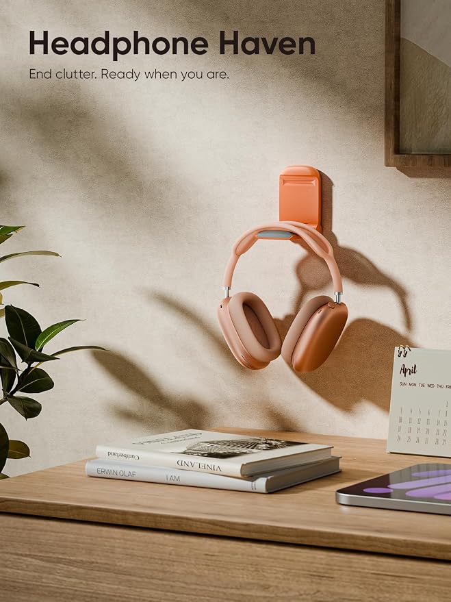 MAMUVIMO Headphone Stand, 2 Pack Headset Stand Foldable＆Sticky, Headphone - Image 2