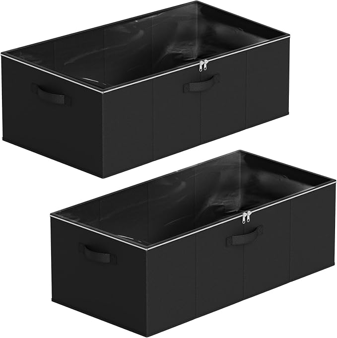SpaceAid 2 Pack 10" High Under Bed Storage Containers, Large Underbed Storage - Image 7