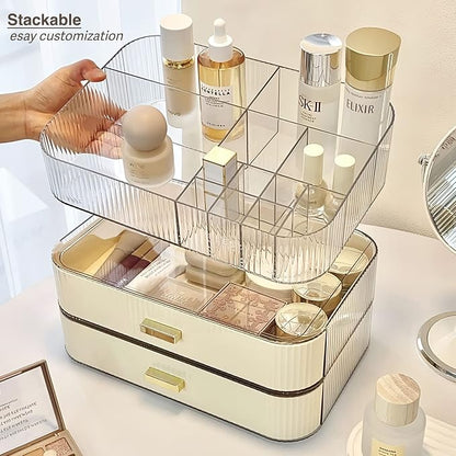 Makeup Organizer with Stackable Drawer, Cosmetic Storage Display Case - Image 5