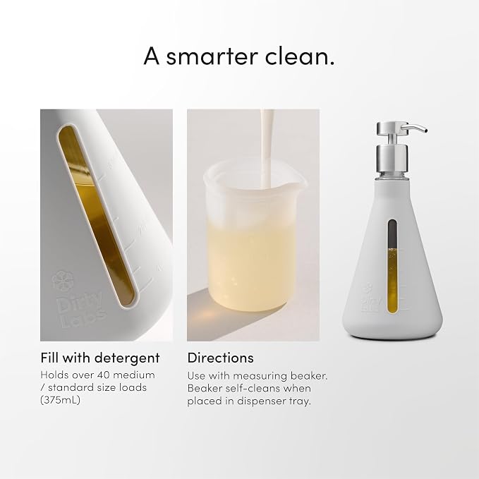 Dirty Labs | Reusable Erlenmeyer Glass Dispenser and Pump | Liquid Laundry - Image 7