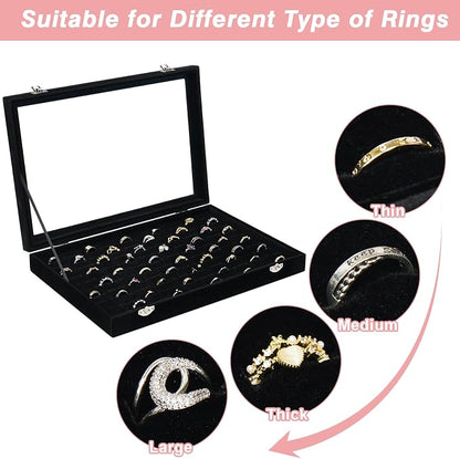 Ring Organizer for Jewelry, Ring Holder Box - Image 2