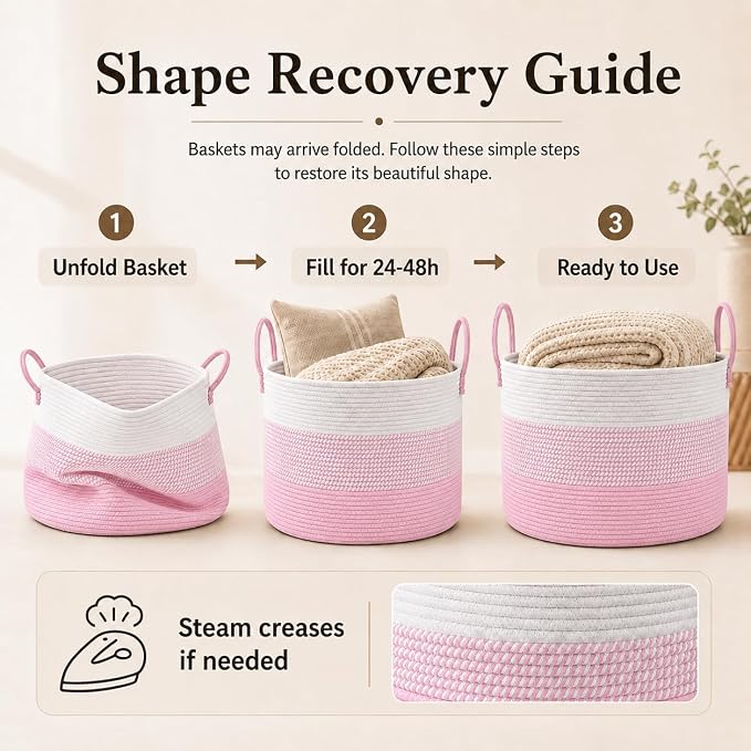 JMvicyroam 115L Extra Large Blanket Basket - Image 6