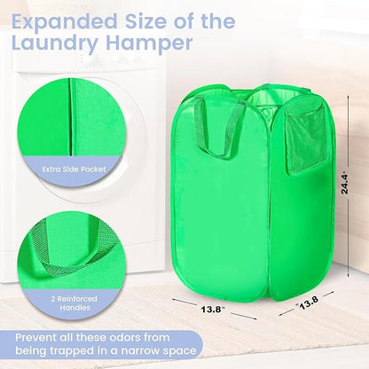 HOUSE AGAIN Upgraded Polyester Pop Up Laundry Hamper, Collapsible Laundry - Image 6