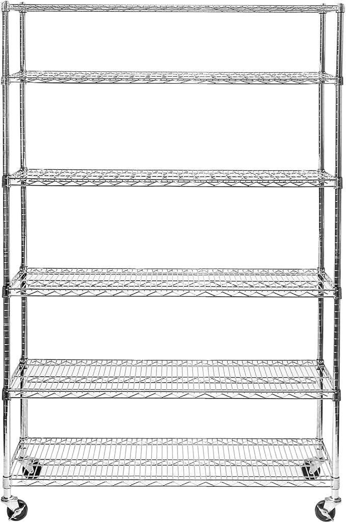 Seville Classics UltraDurable Heavy Duty NSF Solid Steel Wire Rack Storage Unit - Image 2