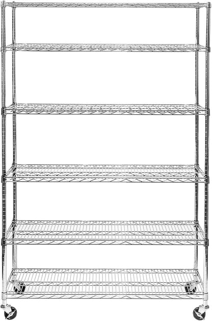 Seville Classics UltraDurable Heavy Duty NSF Solid Steel Wire Rack Storage Unit - Image 2