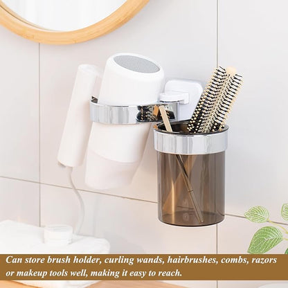 Hair Dryer Holder, Bathroom Blow Dryer Organizer - Image 3