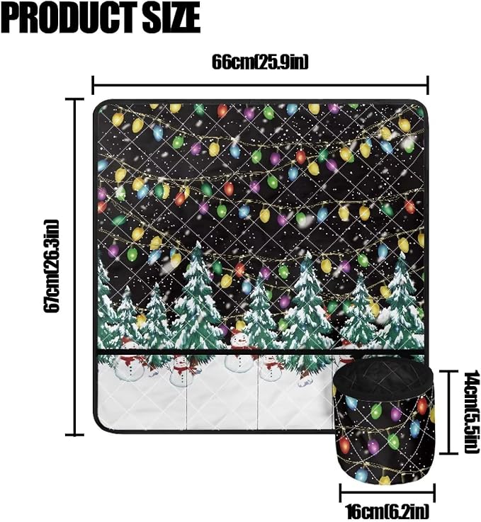 Gomyblomy Christmas Tree Sewing Machine Table Mat, Christmas Themed Polyester - Image 6