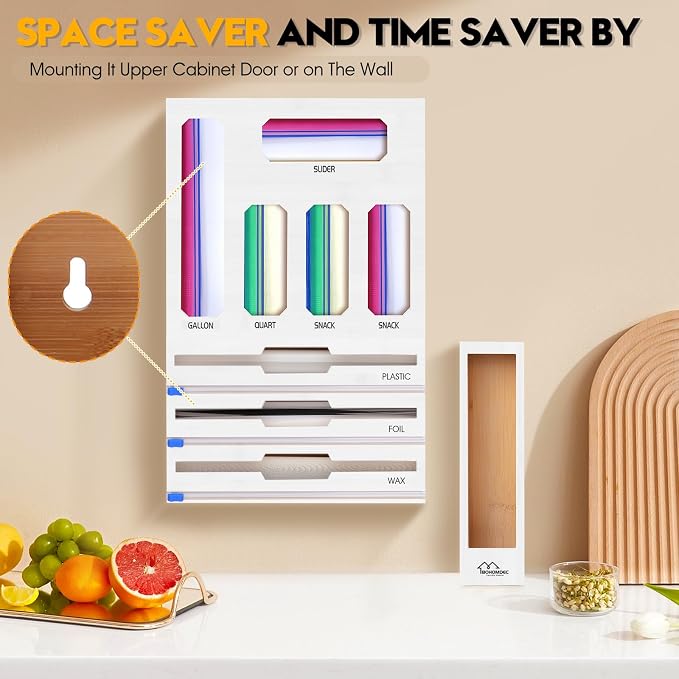 9 in 1 Foil and Plastic Wrap Dispenser - Image 4