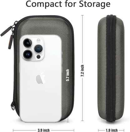 Silver-Gray Shockproof Hard EVA Carrying Case Travel Pouch - Image 2