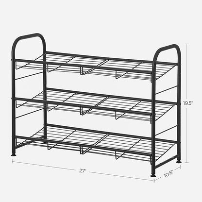 SONGMICS Shoe Rack, 3 Tier Shoe Organizer - Image 3
