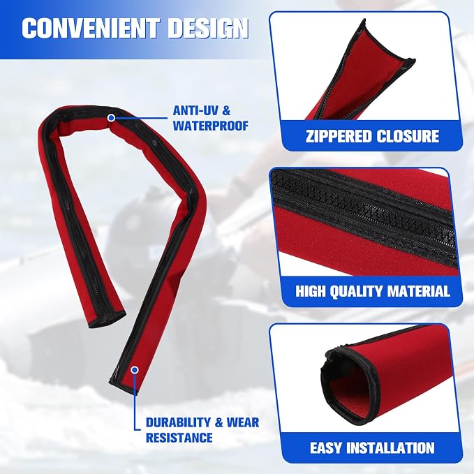48inch Neoprene Trolling Motor Cable Sleeve 2'' Dia Cable Organizer | Protect & - Image 2