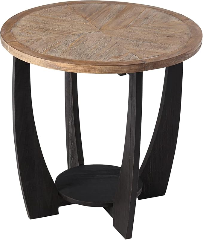 Rustic Farmhouse End Table by COZAYH