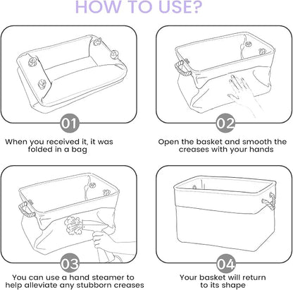 13.8x9.8x6.7 Inch Fabric Small Storage Bins - Image 8