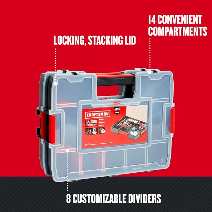 CRAFTSMAN Tool Organizer, Lid Includes Secure Latch - Image 6