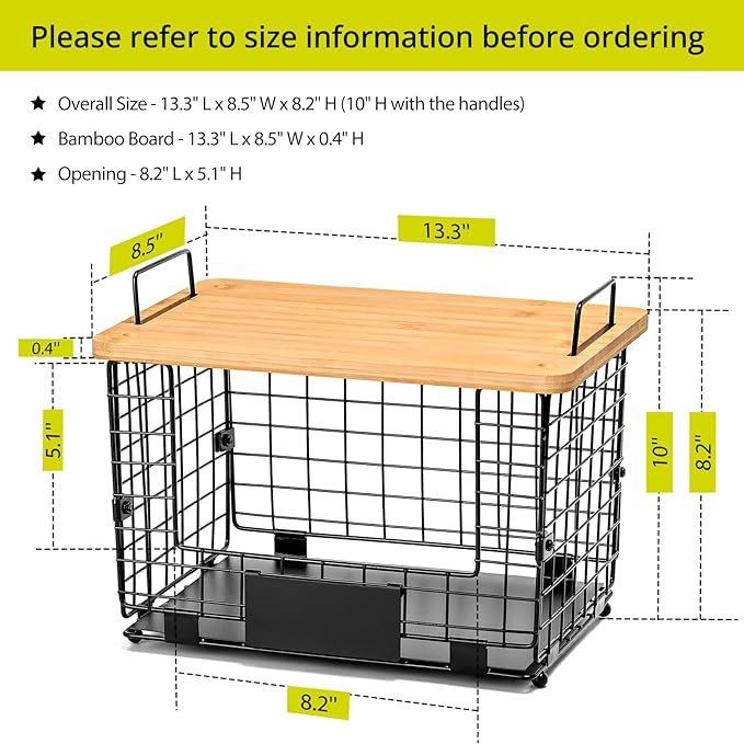 2 Set XL Stackable Wire Basket - Image 6