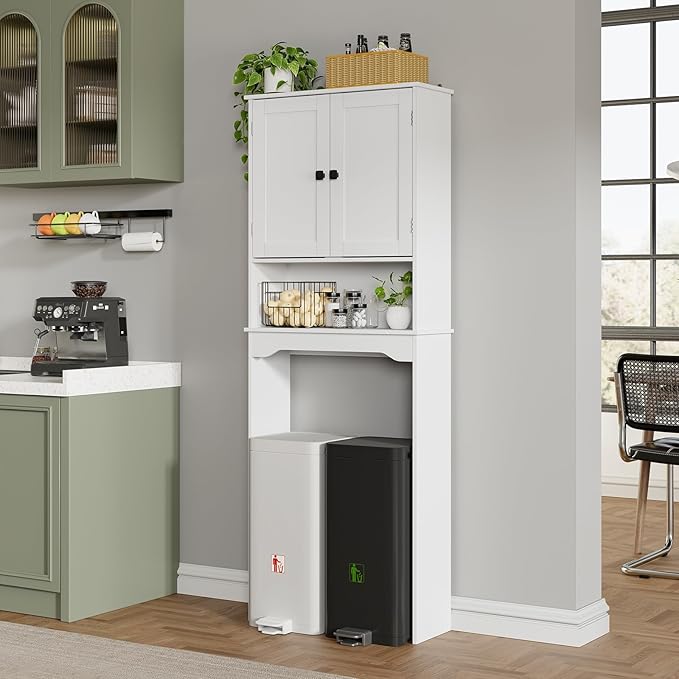 RRX Over The Toilet Storage Cabinet, Bathroom Above Organizer | Free Standing - Image 6
