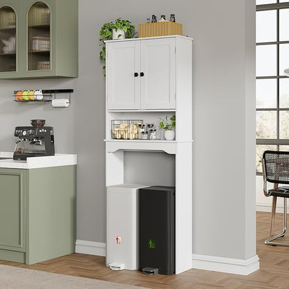 RRX Over The Toilet Storage Cabinet, Bathroom Above Organizer | Free Standing - Image 6