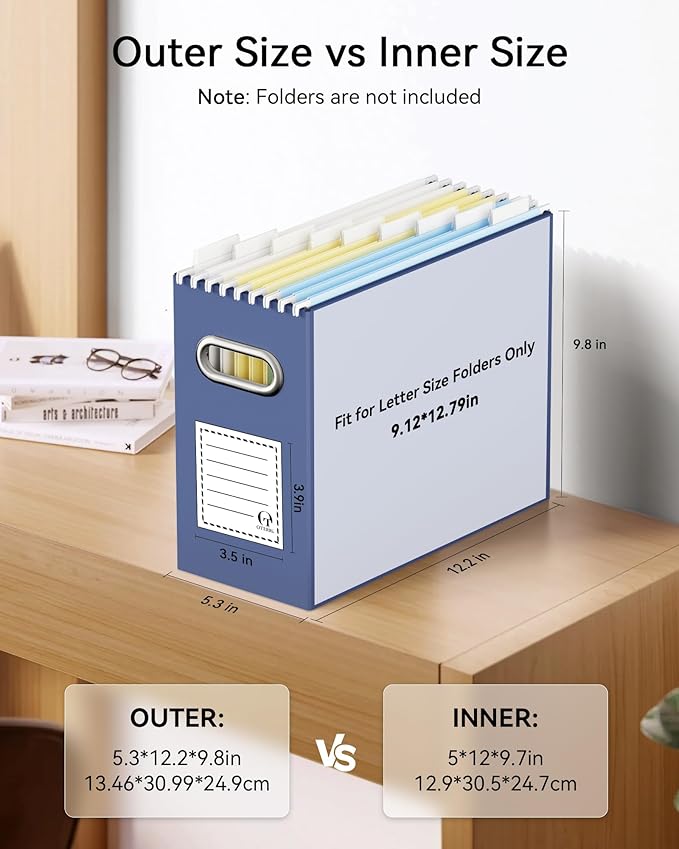 Portable Collapsible Cardboard File Box - Image 2