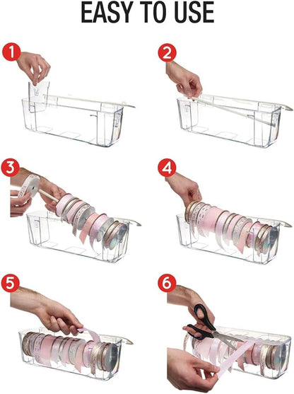 Deflecto Ribbon Dispenser, 13.3" x 4.2" x 4.4" - Image 8