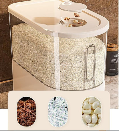 Large Rice Dispenser 25Lbs, Cereal Dispenser Rice Container Food Storage - Image 6
