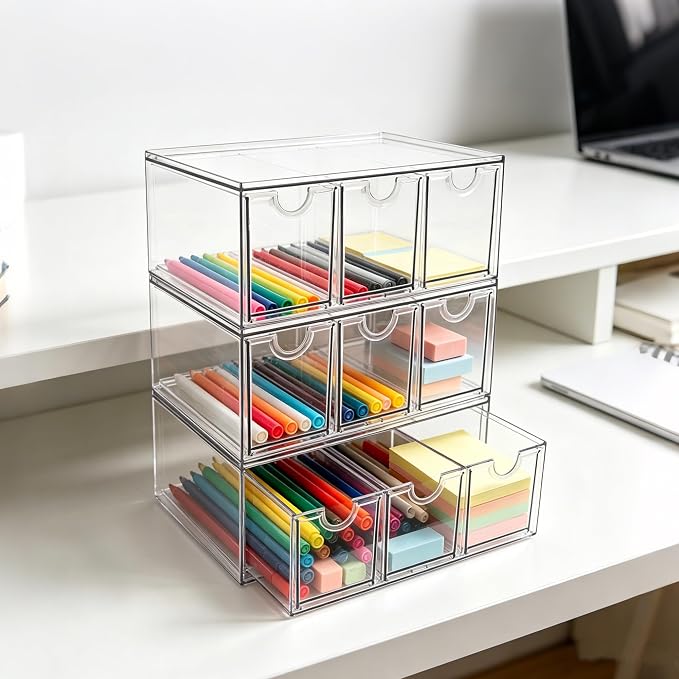 Prsildan Craft Art Supply Organizer Stackable Storage Drawer - Image 2